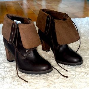 Timberland Chocolate Brown Heeled Boots